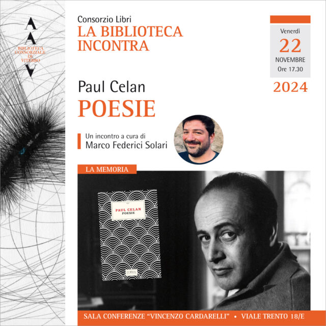 Paul Celan a La Biblioteca incontra