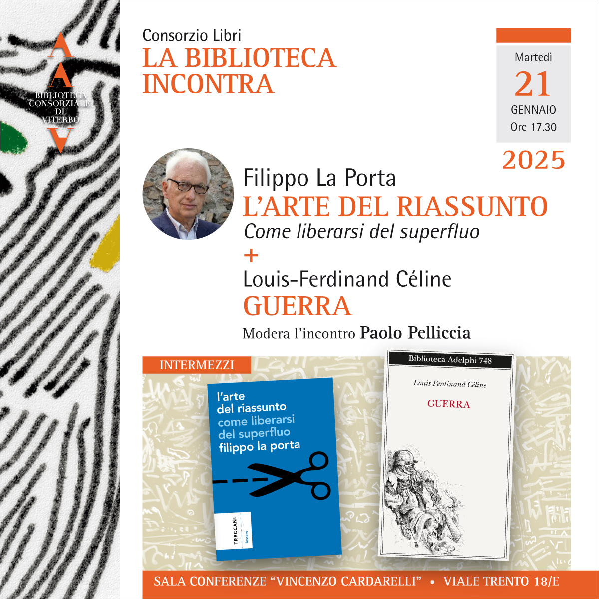 Filippo La Porta a 'La Biblioteca incontra'